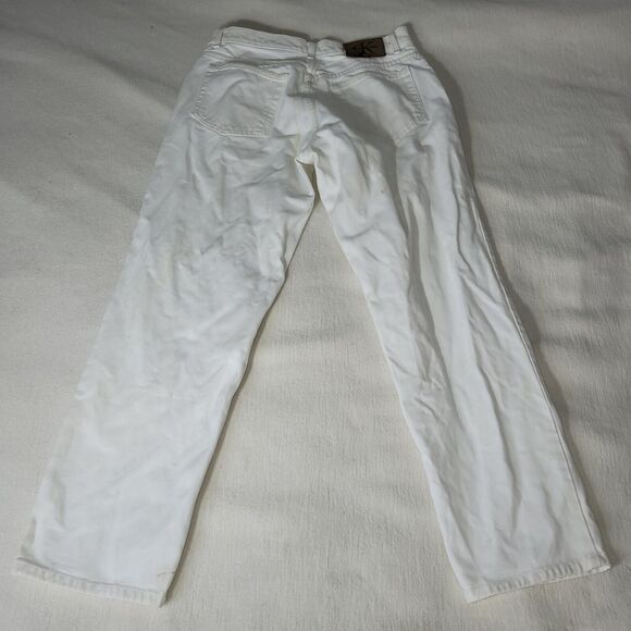 Vtg Calvin Klein Jeans Mens Size 34X30 White Denim Pants Preppy Retro Workwear - Picture 2 of 16